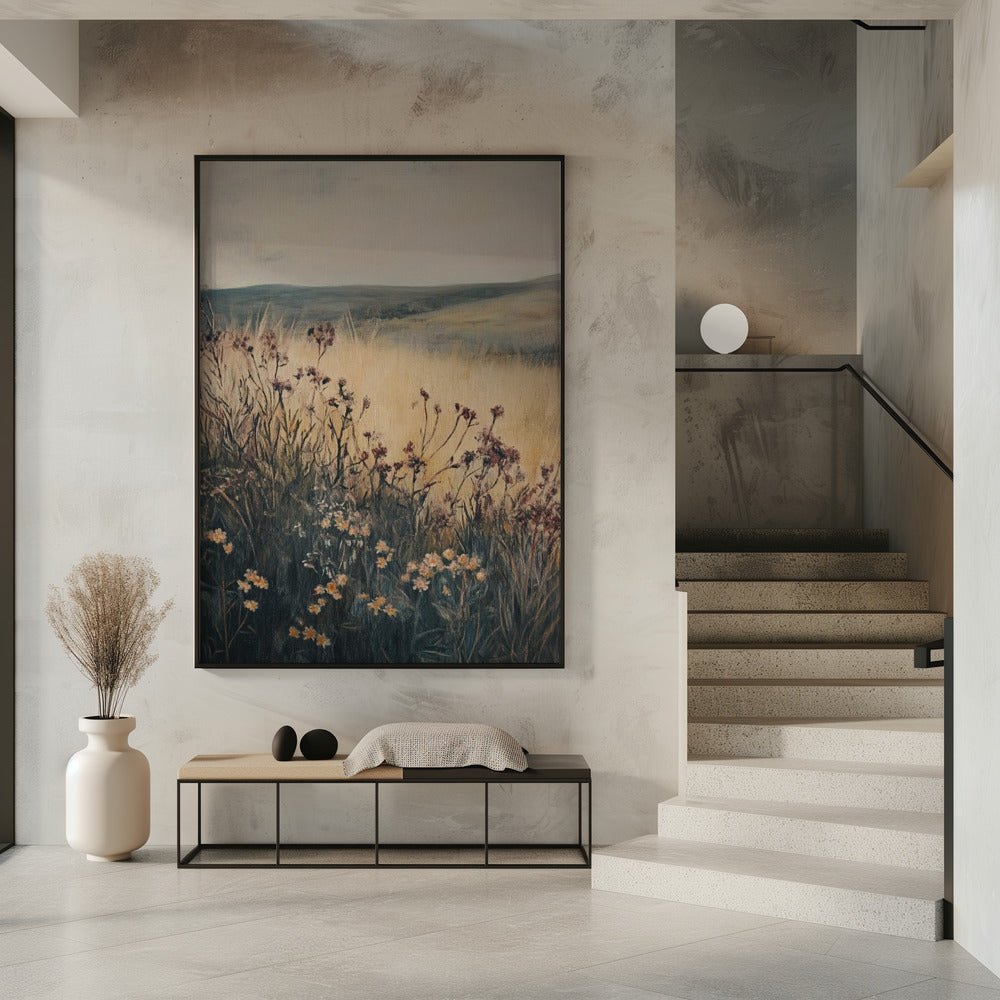 Landschaft Wildblume | Poster
