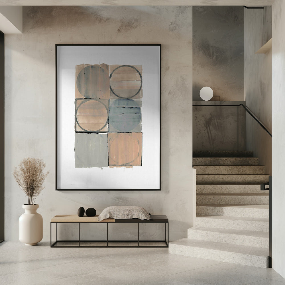Kreise in Quadraten Nr. 1 | Poster