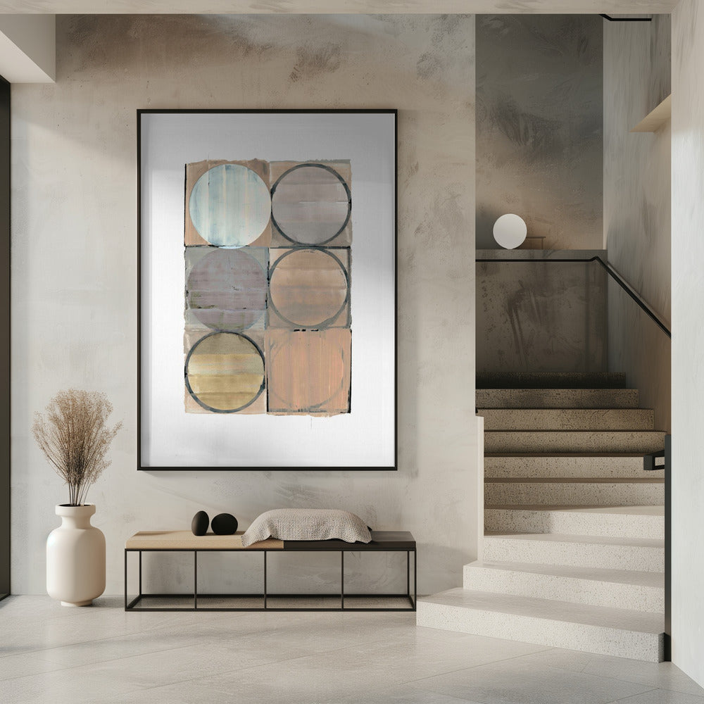 Kreise in Quadraten Nr. 3 | Poster