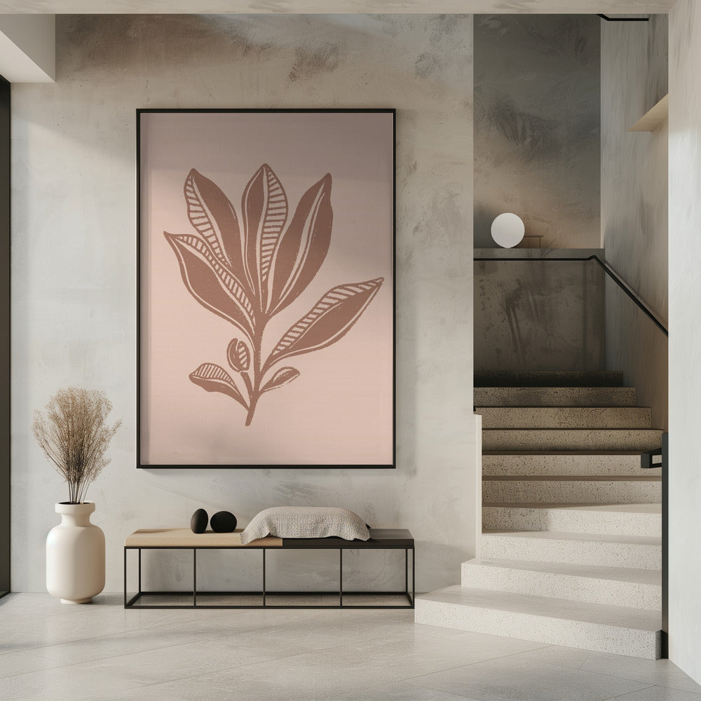 Mocha Foliage | Poster
