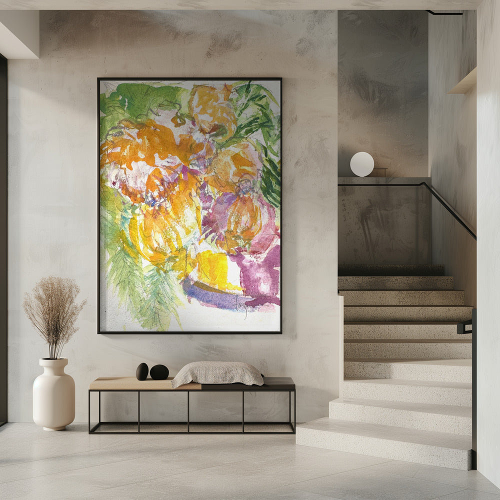 Leidenschaft der Orchideenblüte | Poster