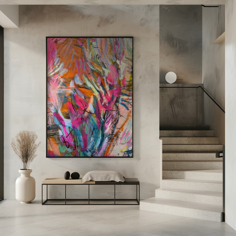 Pink abstract petals | Poster