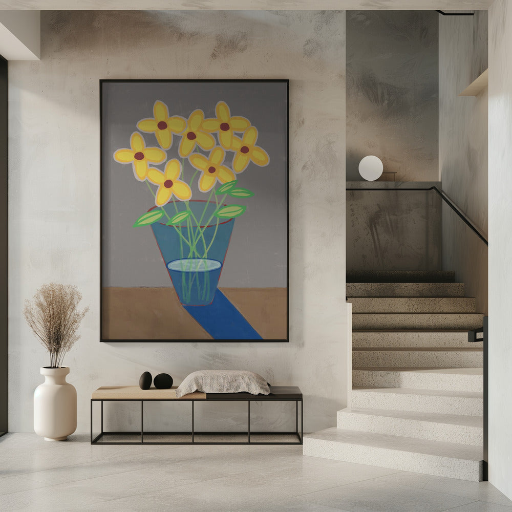 Gänseblümchen in der Vase | Poster