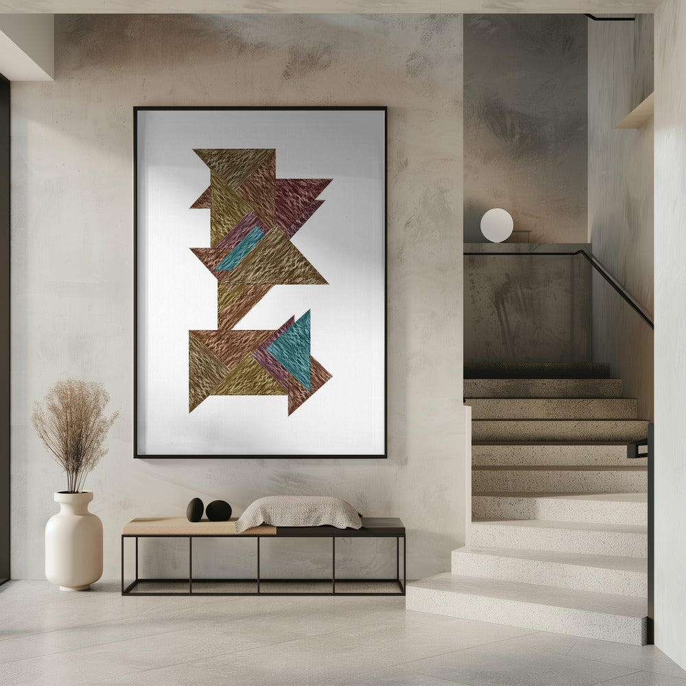Mokka Textural Abstract 2 | Poster