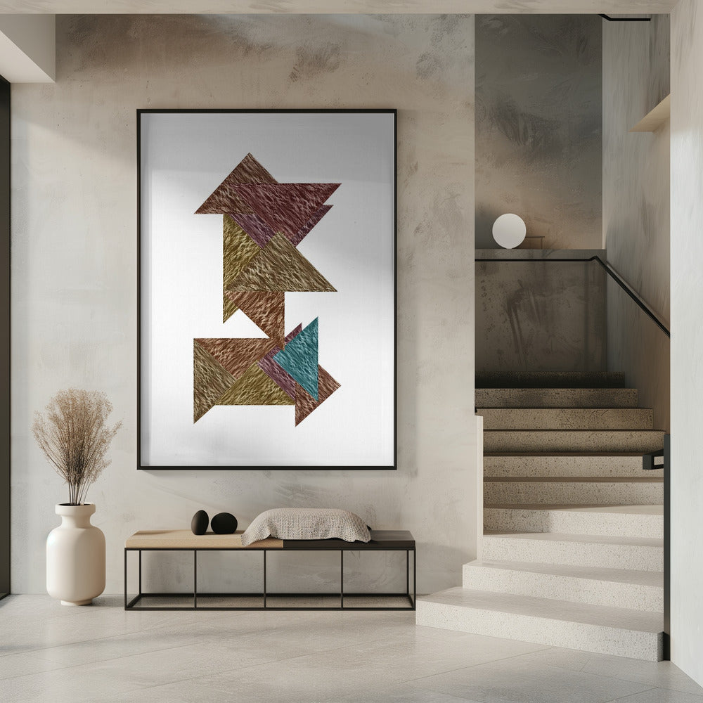 Mokka Textural Abstract 1 | Poster