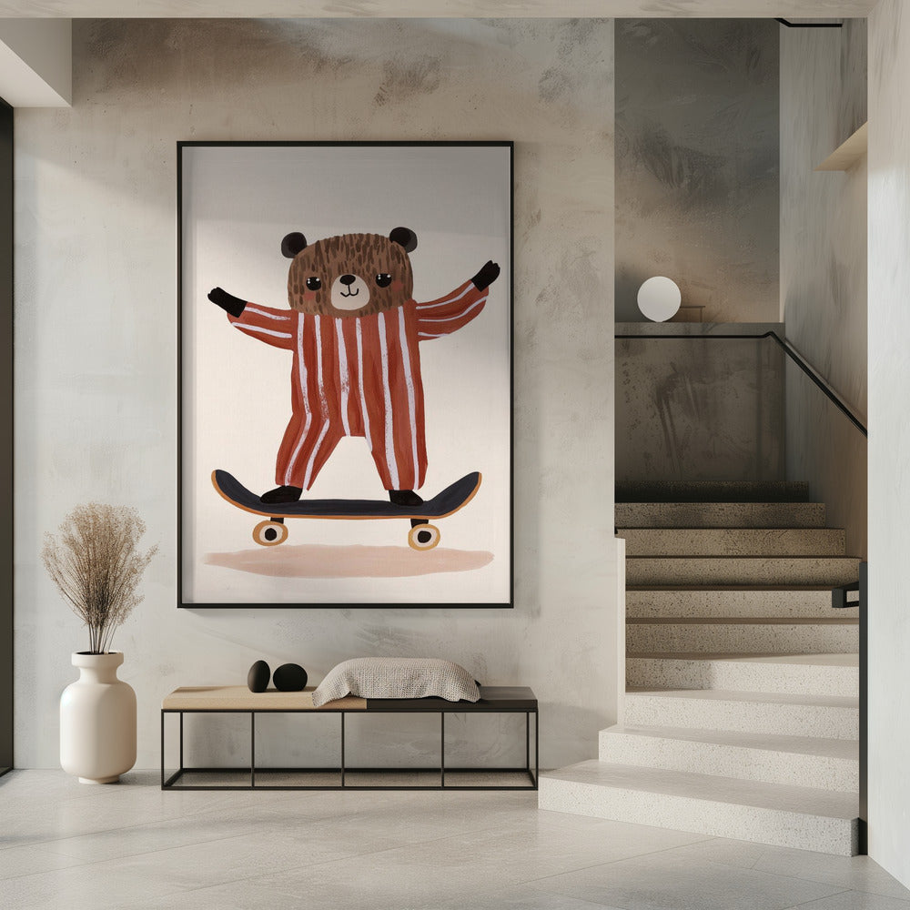 Skaterbär Freude | Poster