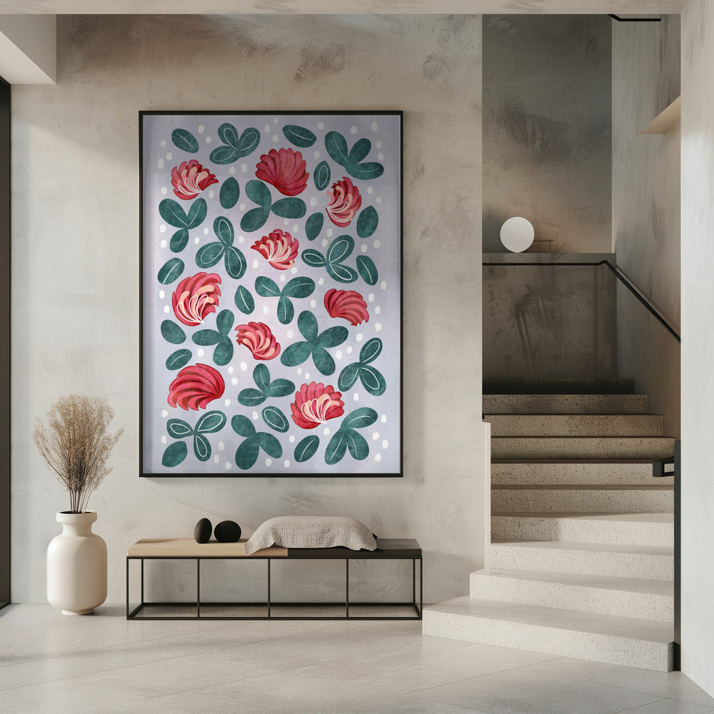 Red flowers III | Poster