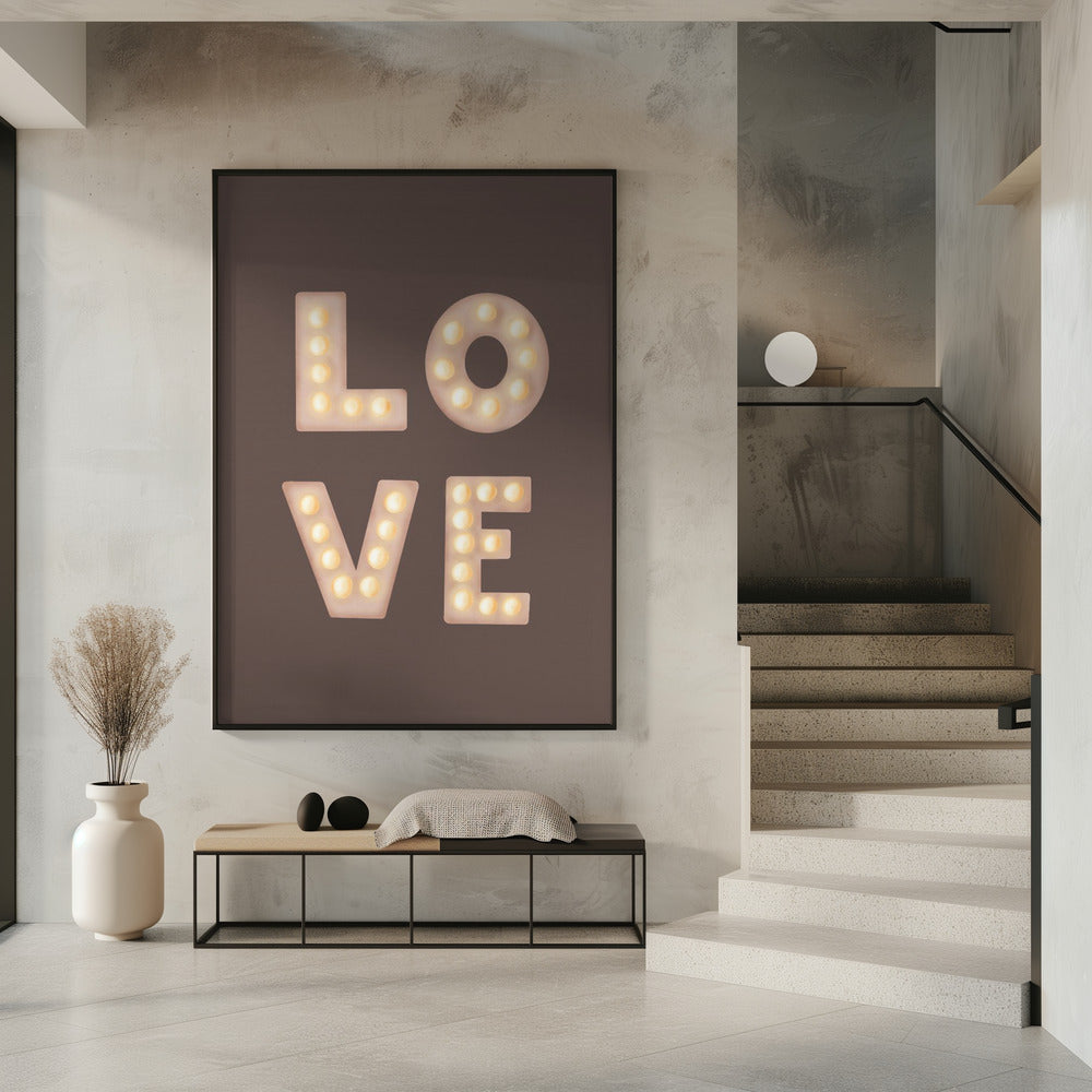 Love Lightletters Kaffeequarz | Poster