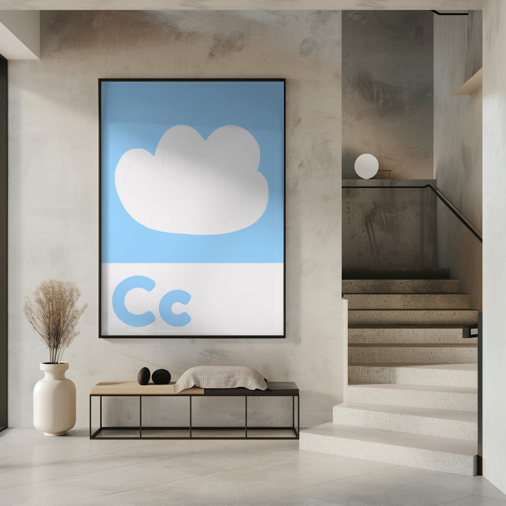 Cloudy Alphabet Sky | Poster
