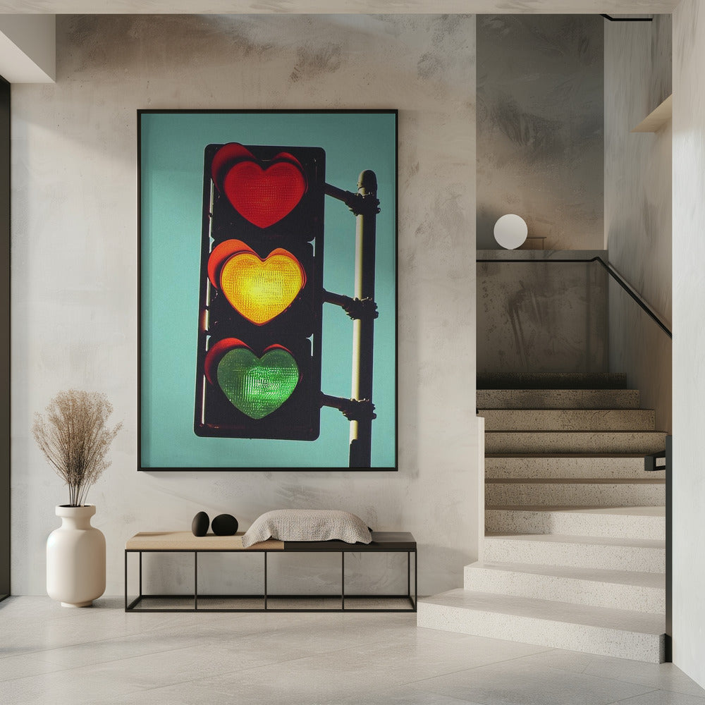 Verliebte Ampel | Poster