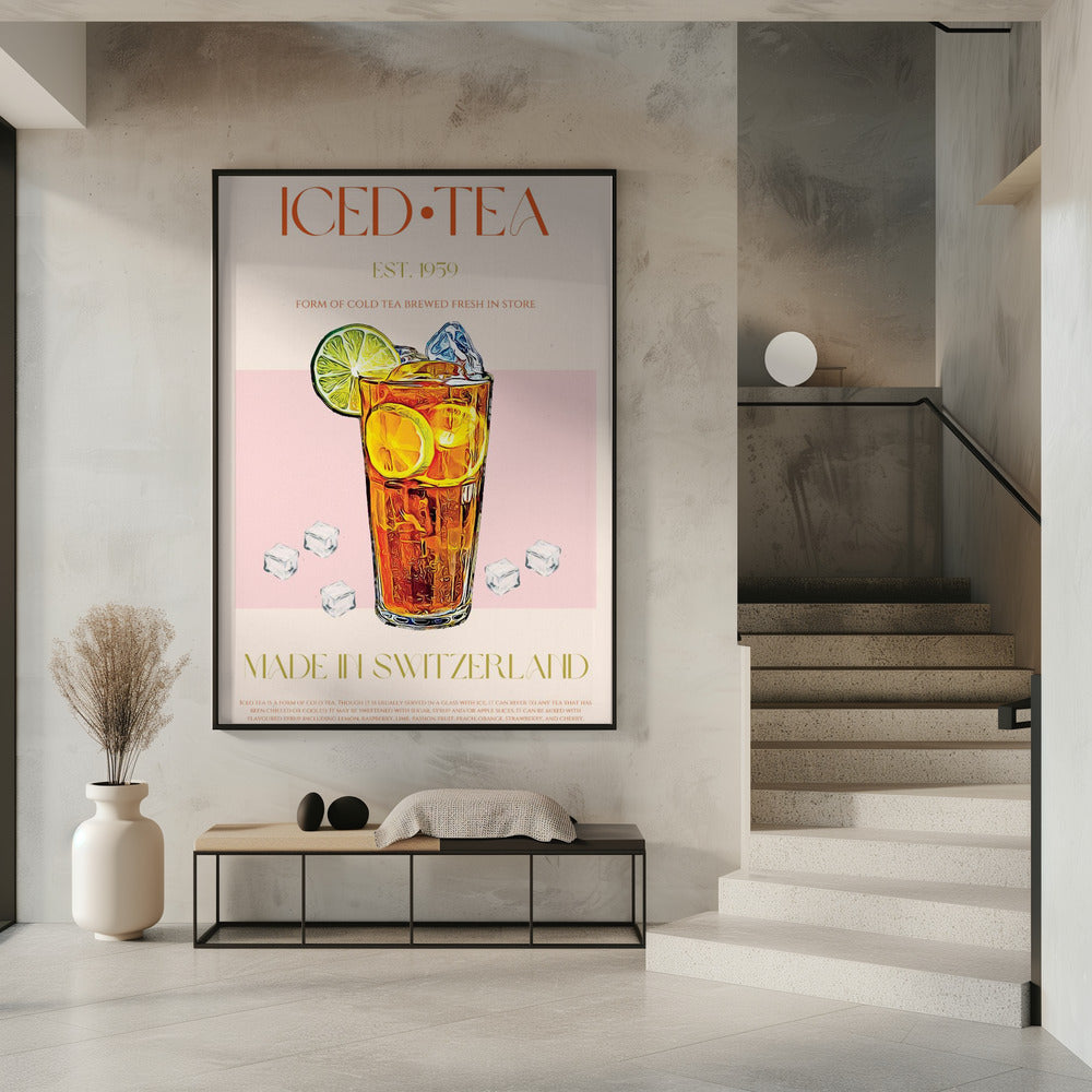 Erfrischendes Glas Eistee | Poster