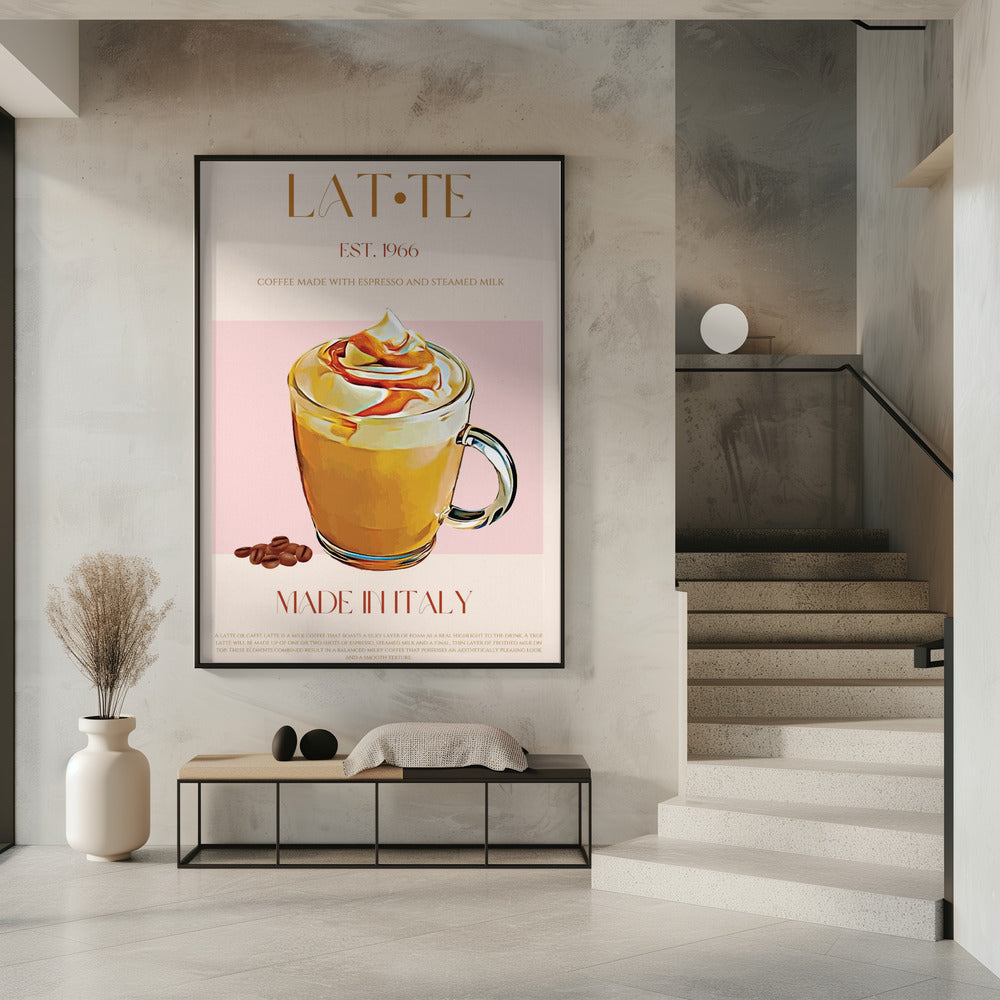 Cremiger Latte-Genuss | Poster