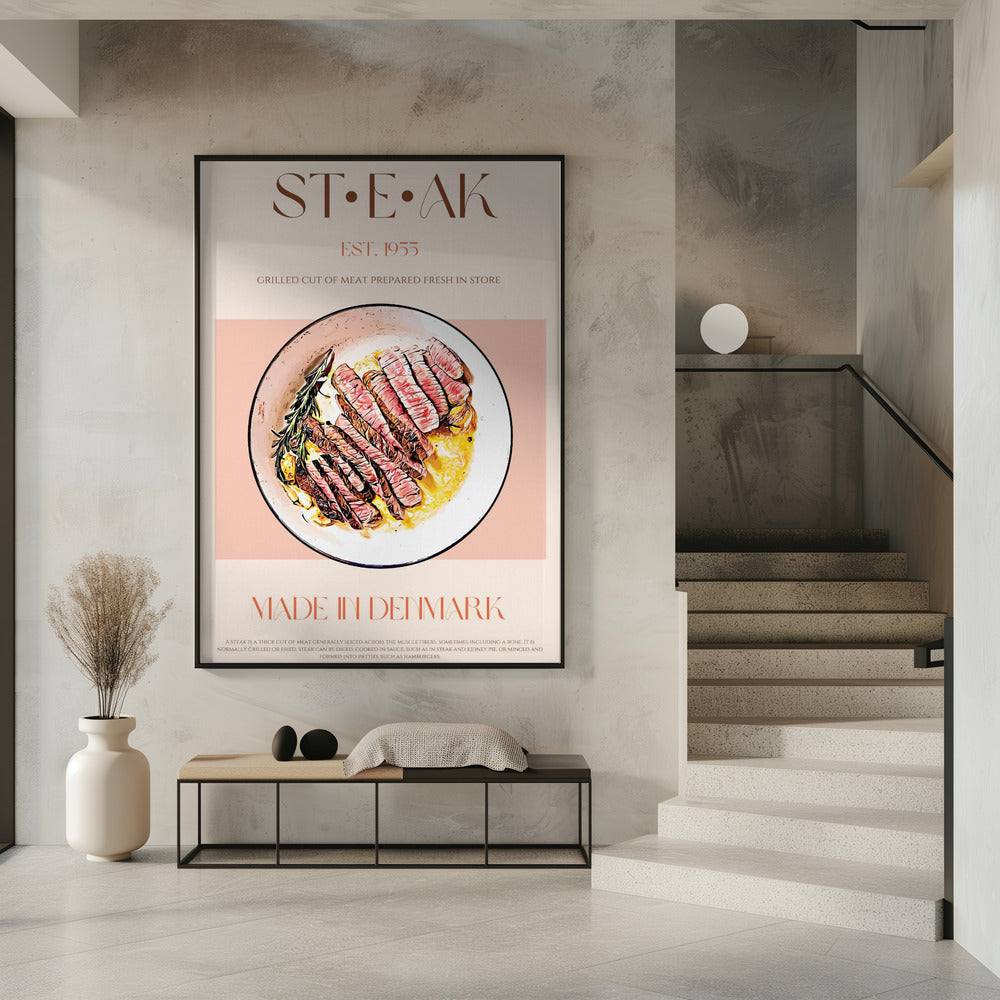 Gegrilltes Fleischgericht mit Rosmarin | Poster