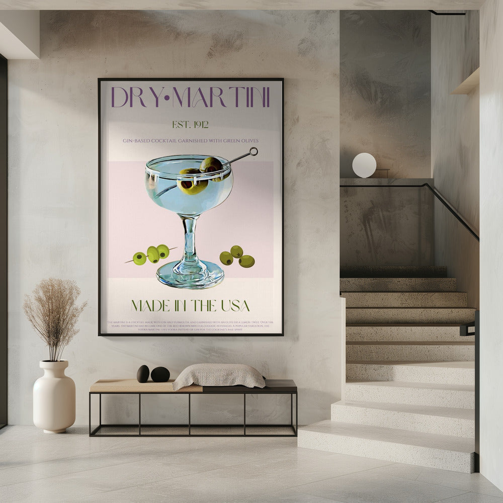 Klassischer Martini-Charme | Poster
