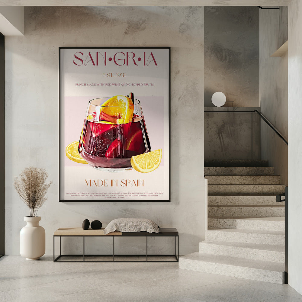 Ein Glas gefüllt mit Rotwein | Poster