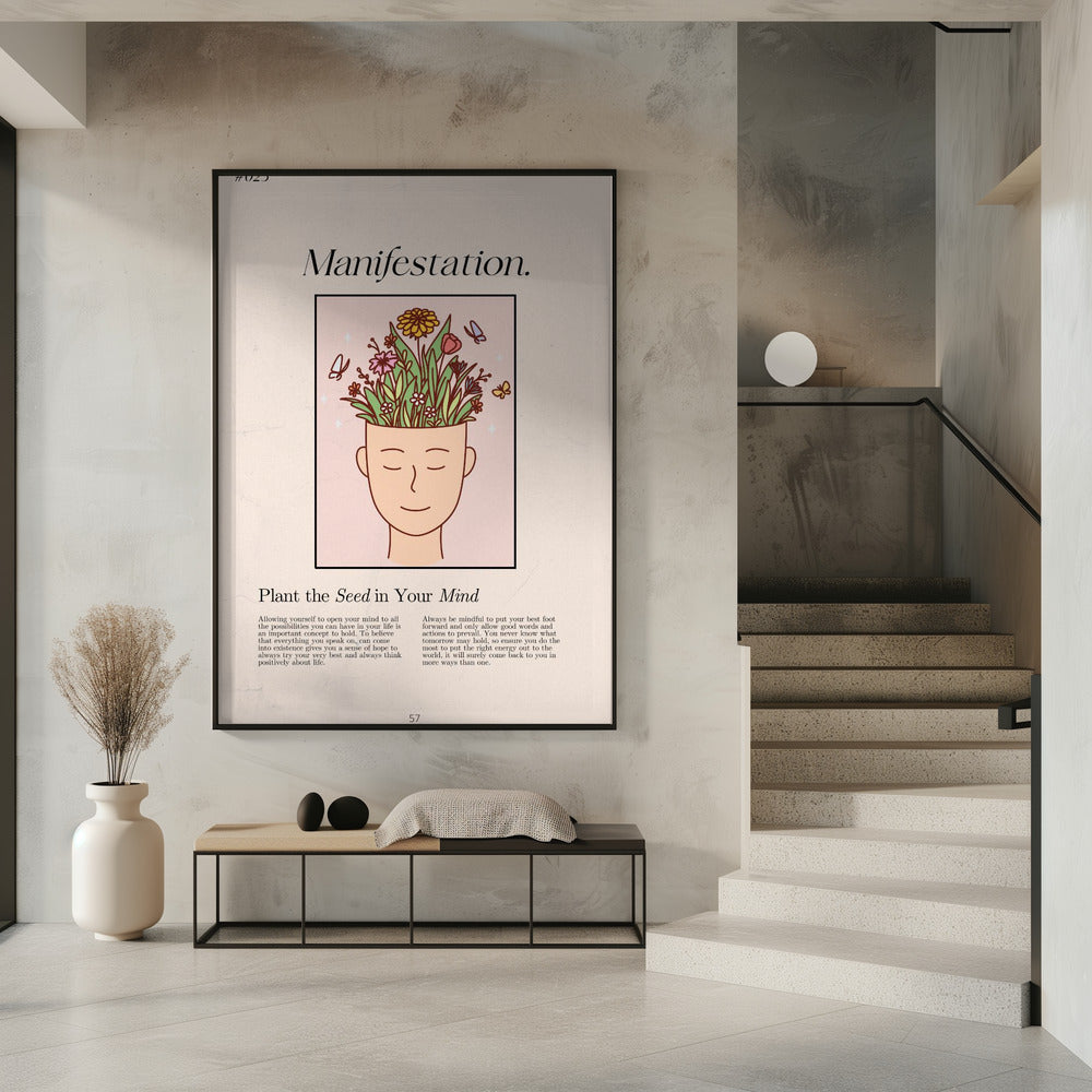 Manifestation with a serene figure | Poster