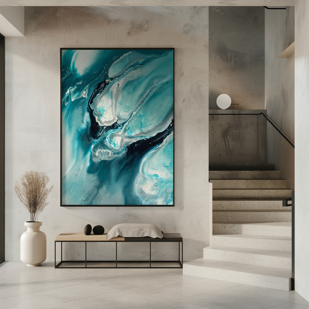 Ozeanblaugrün Aqua Türkis "Ocean Teal" | Poster