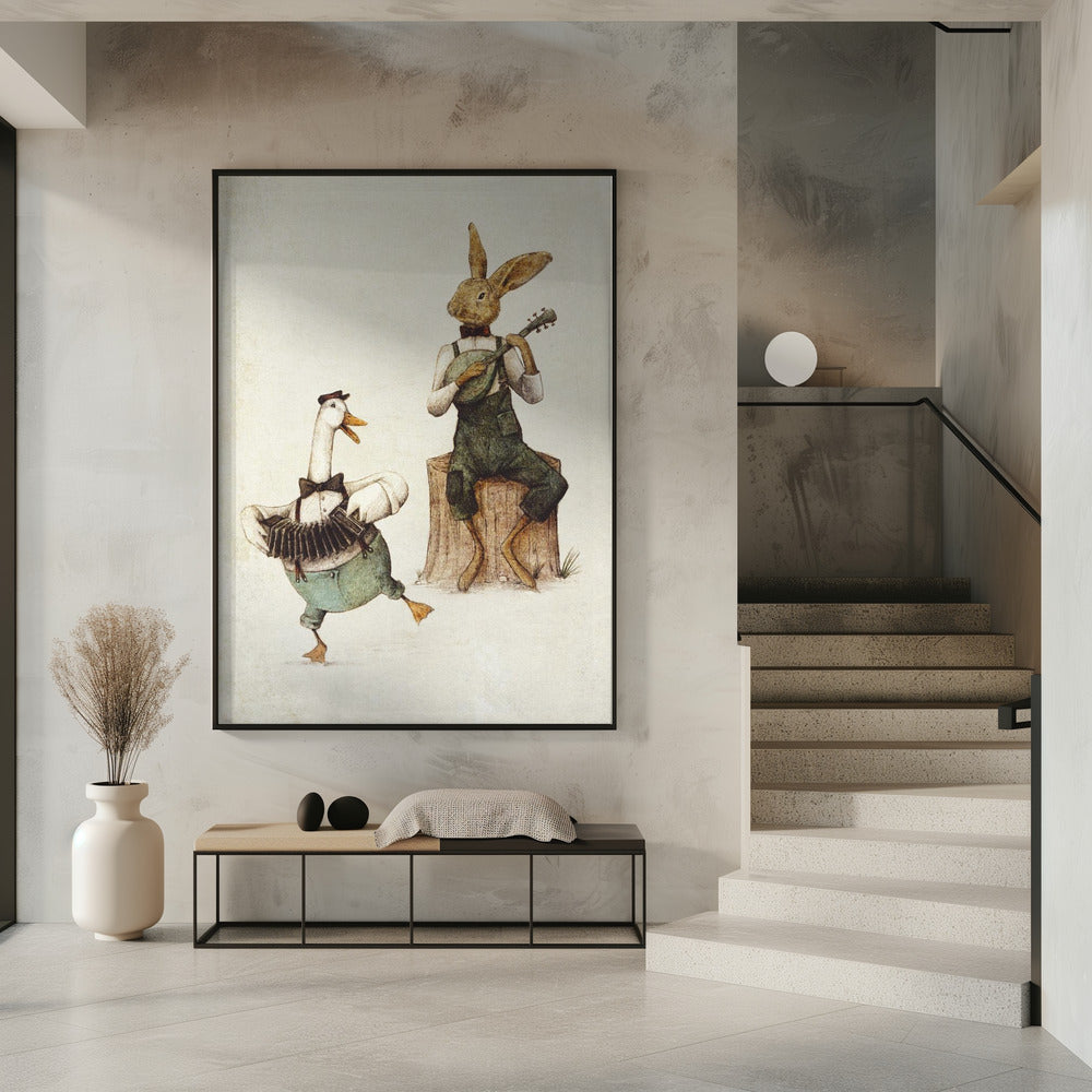 Gefiederte und pelzige Harmonie | Poster