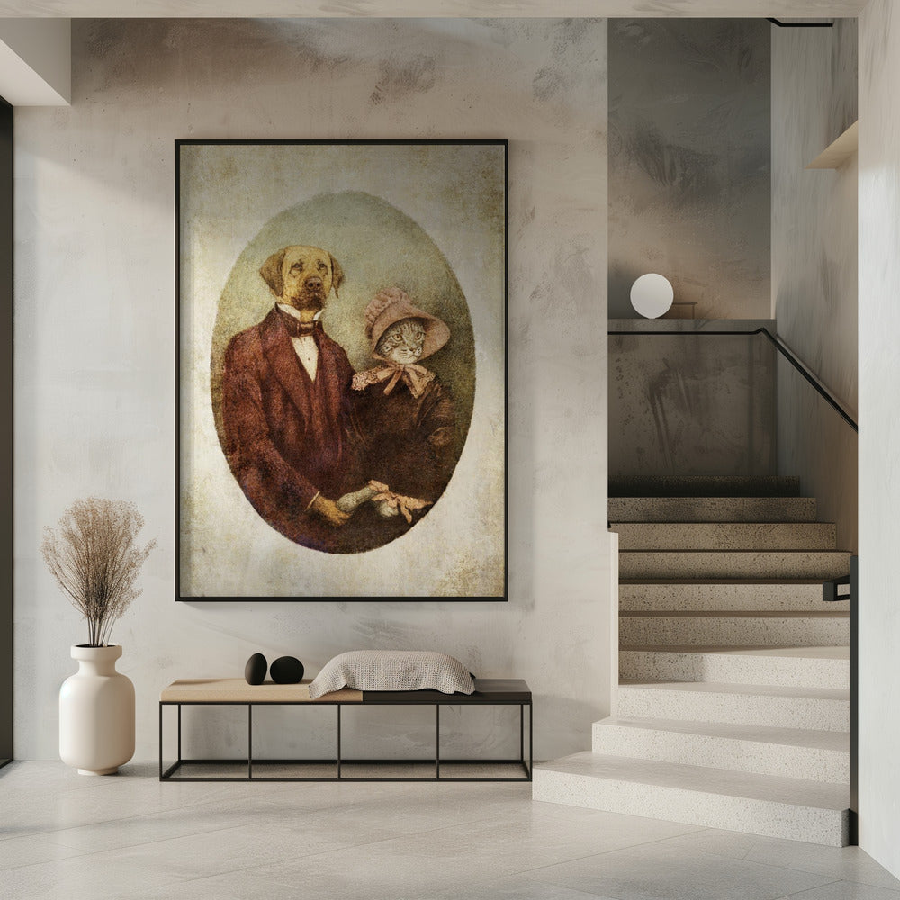 Victorian-style Portrait Couple | Poster