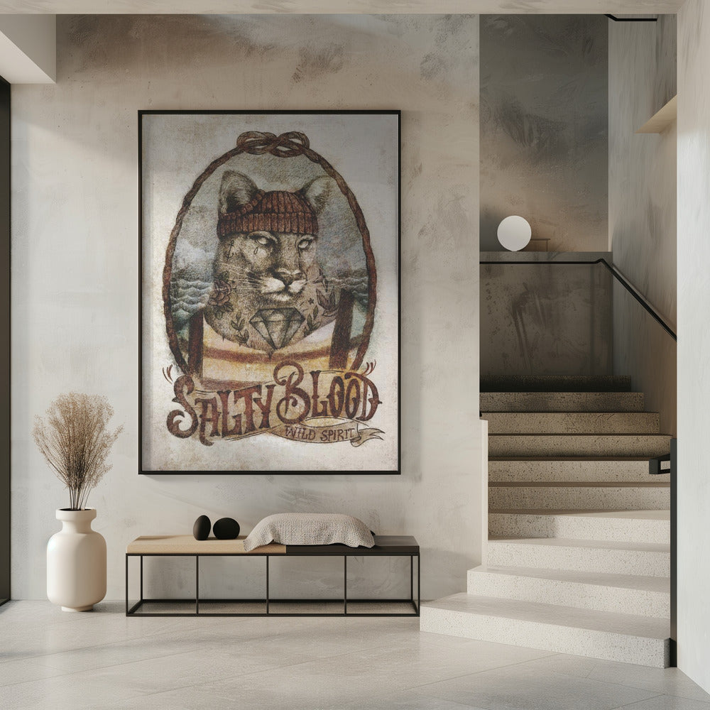 Ozeanische Katze | Poster