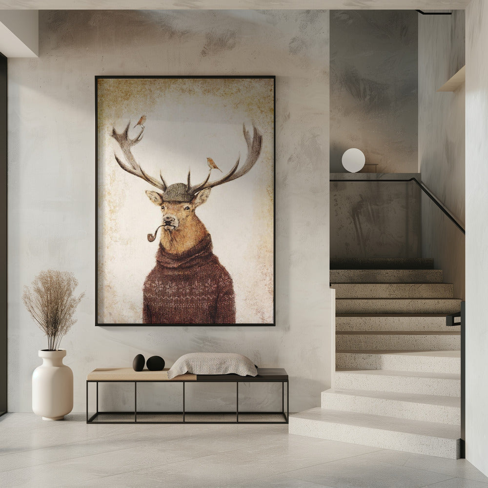 Winterhirsch | Poster