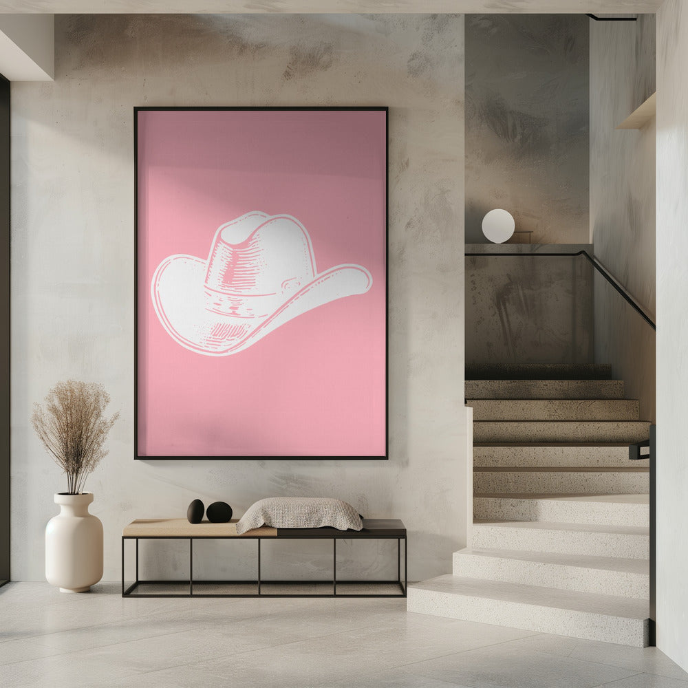 Rosa Cowboyhut | Poster