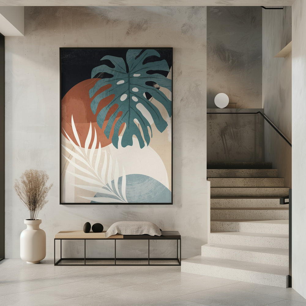 Abstract Art Tropical Leaves | Poster