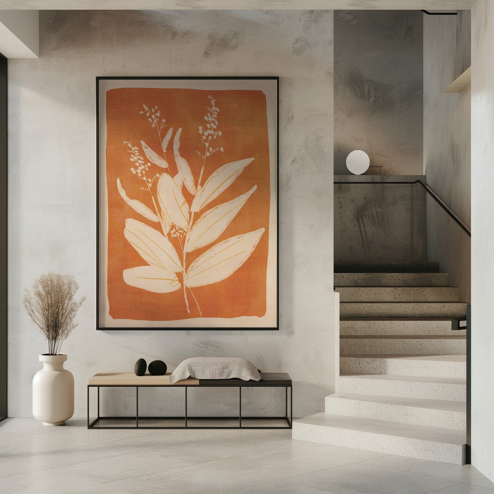 Colorful Minimal Plant | Poster