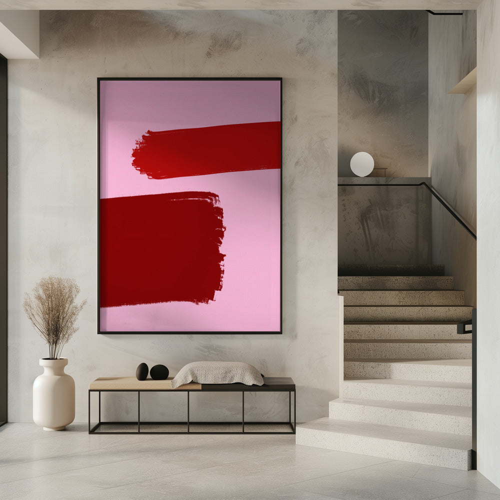 Crimson Strokes | Poster