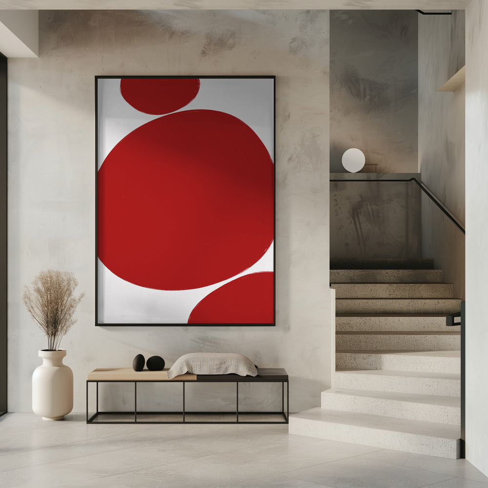 Kräftige rote Kreise | Poster