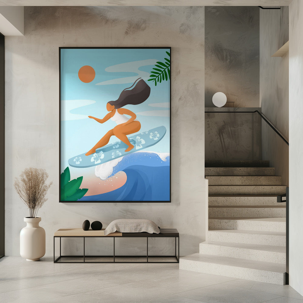 Surfen auf den Wellen | Poster