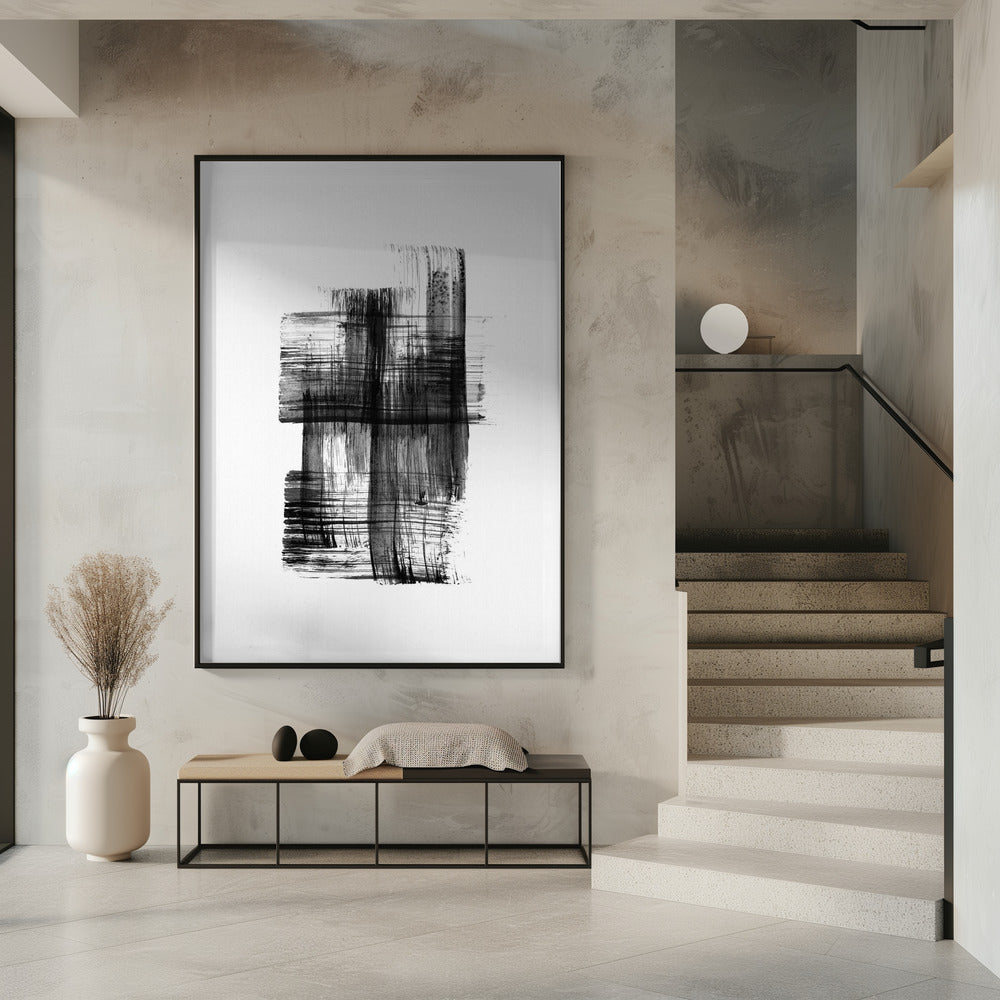 Ink %22black Ink Strokes No.03%22 | Poster