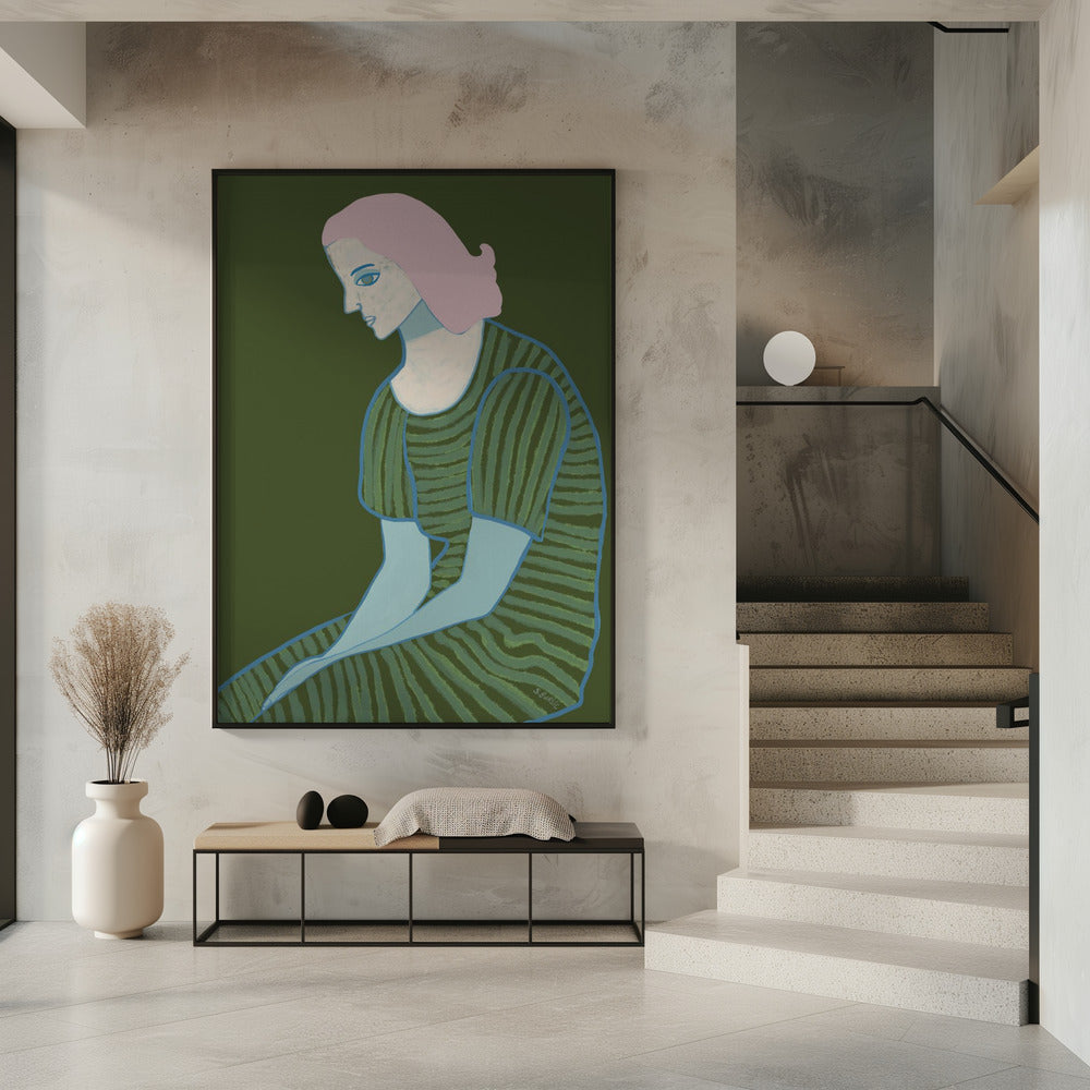 Sitzende Dame | Poster