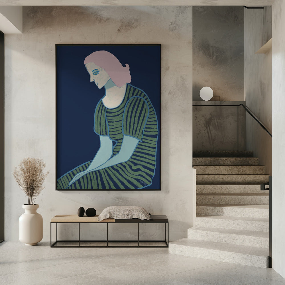 Sitzende Dame | Poster