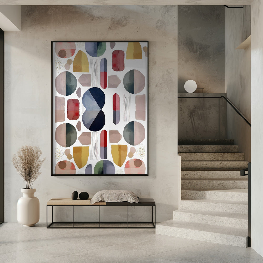 Abstrakte geometrische Formen | Poster