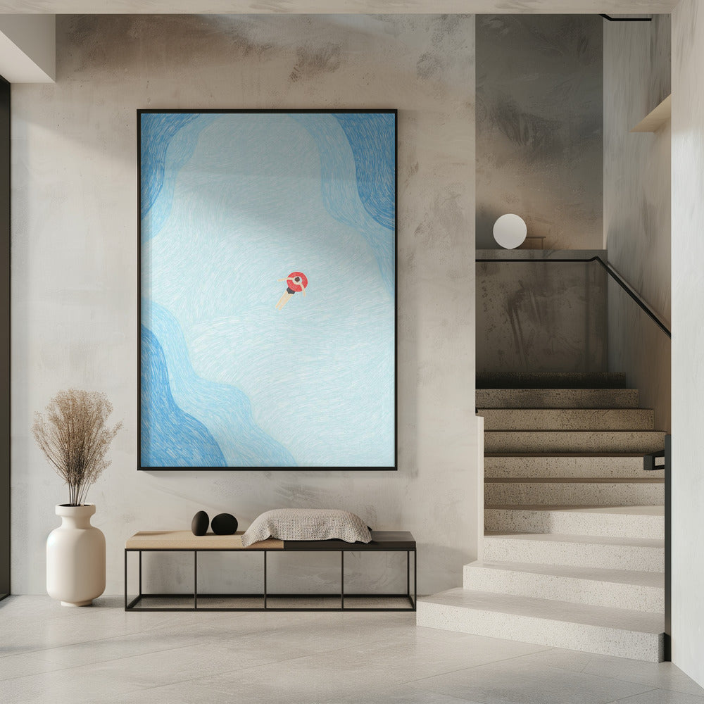 Serene Pool Drift | Poster
