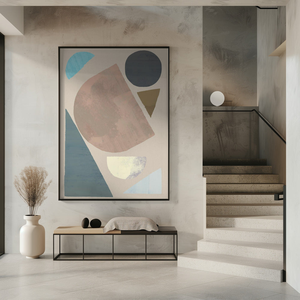 Abstract Shapes in Muted Tones | Poster