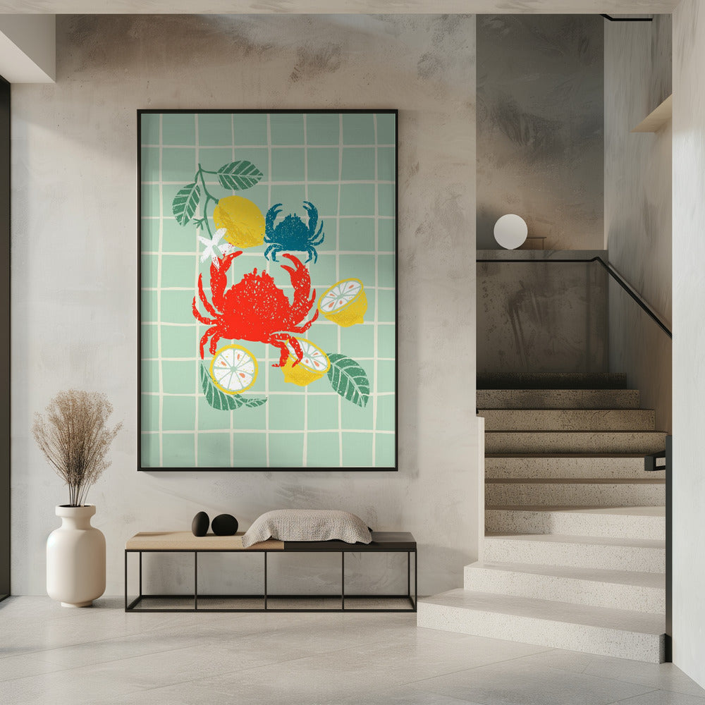 Krabben- und Zitrustanz | Poster