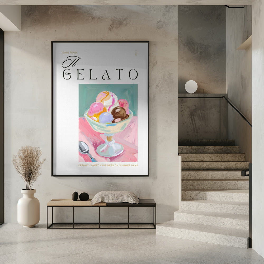 Gelato-Eiscreme-Vergnügen | Poster