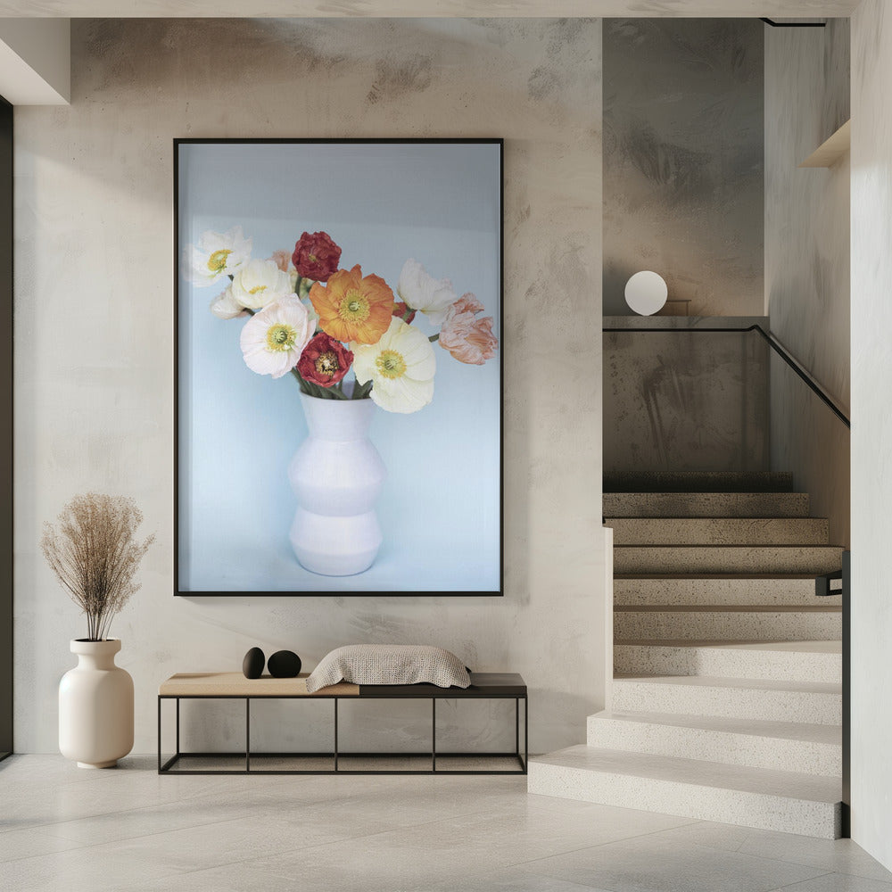 Mohnblumen in einer Vase | Poster
