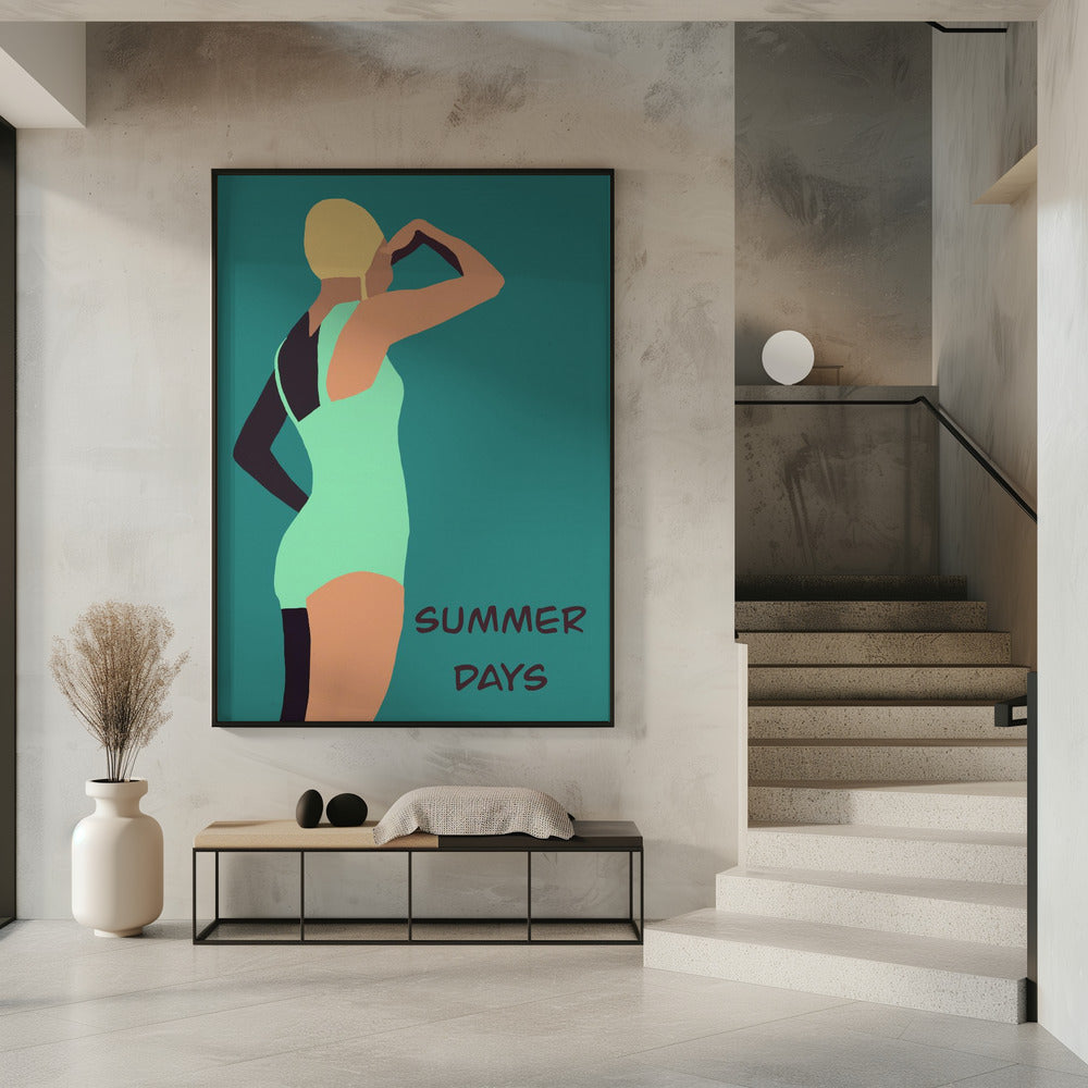 Vintage Schwimmer Poster | Poster