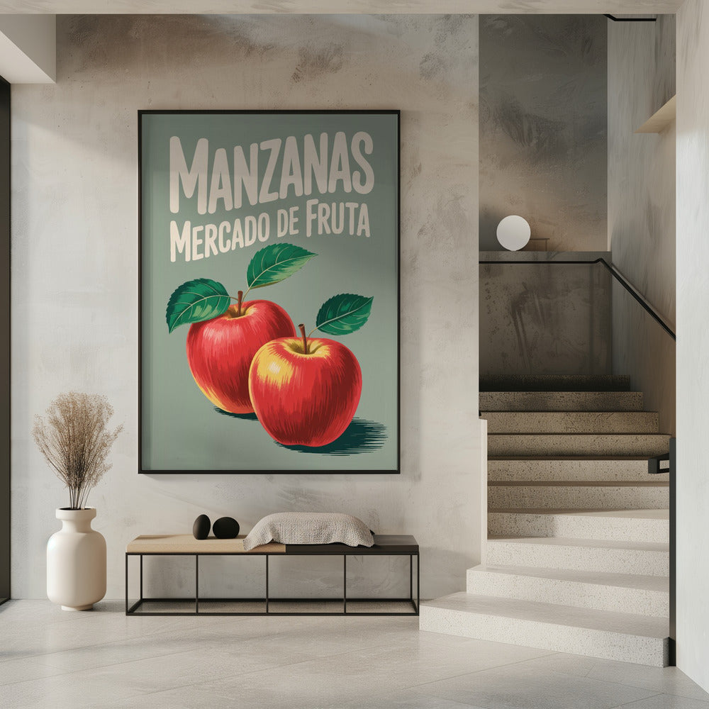 Leuchtend rote Äpfel | Poster