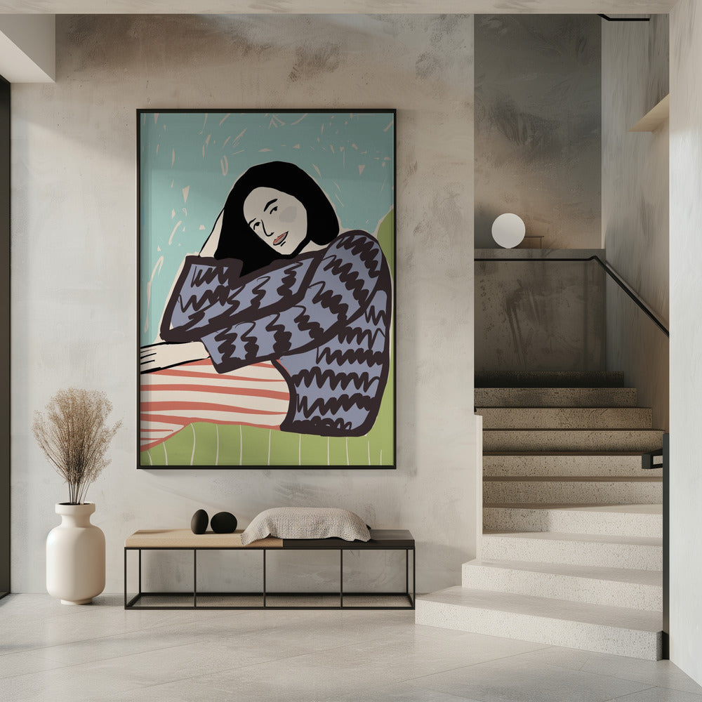 Dame SITZEND | Poster