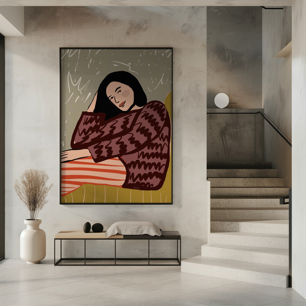 Dame SITZEND | Poster