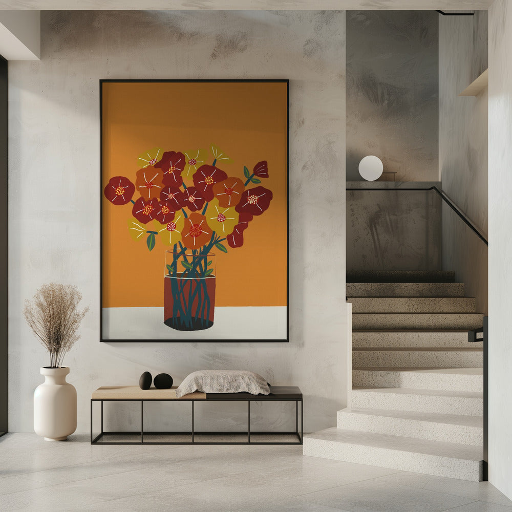 Blumen in der Vase | Poster
