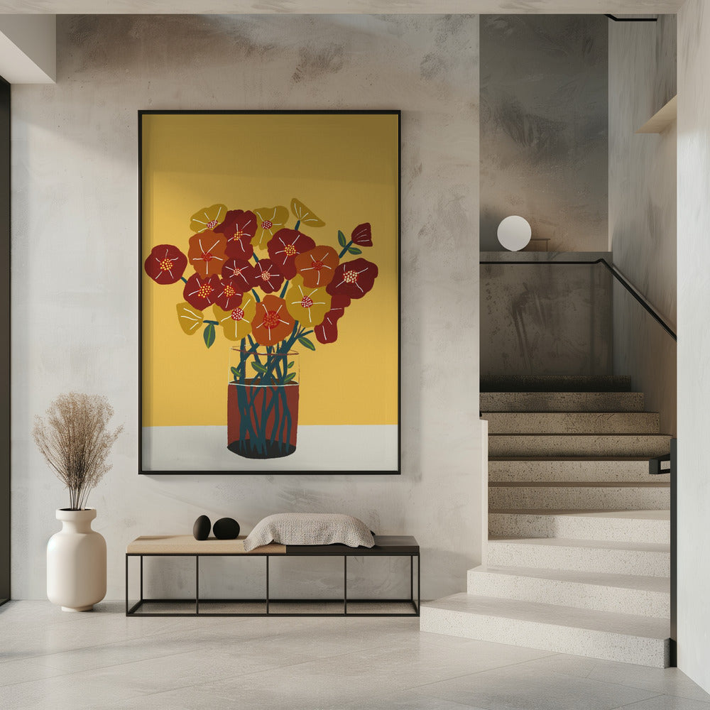 Blumen in der Vase | Poster
