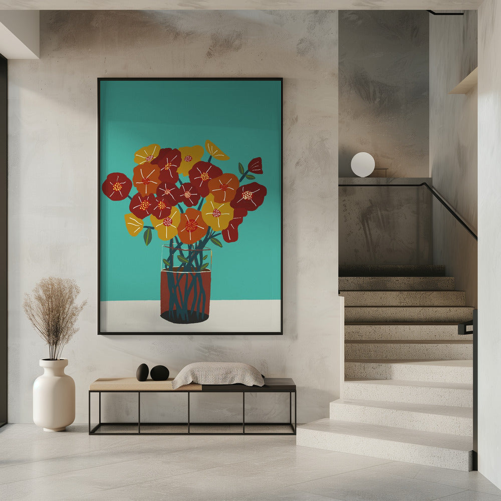 Blumen in der Vase | Poster