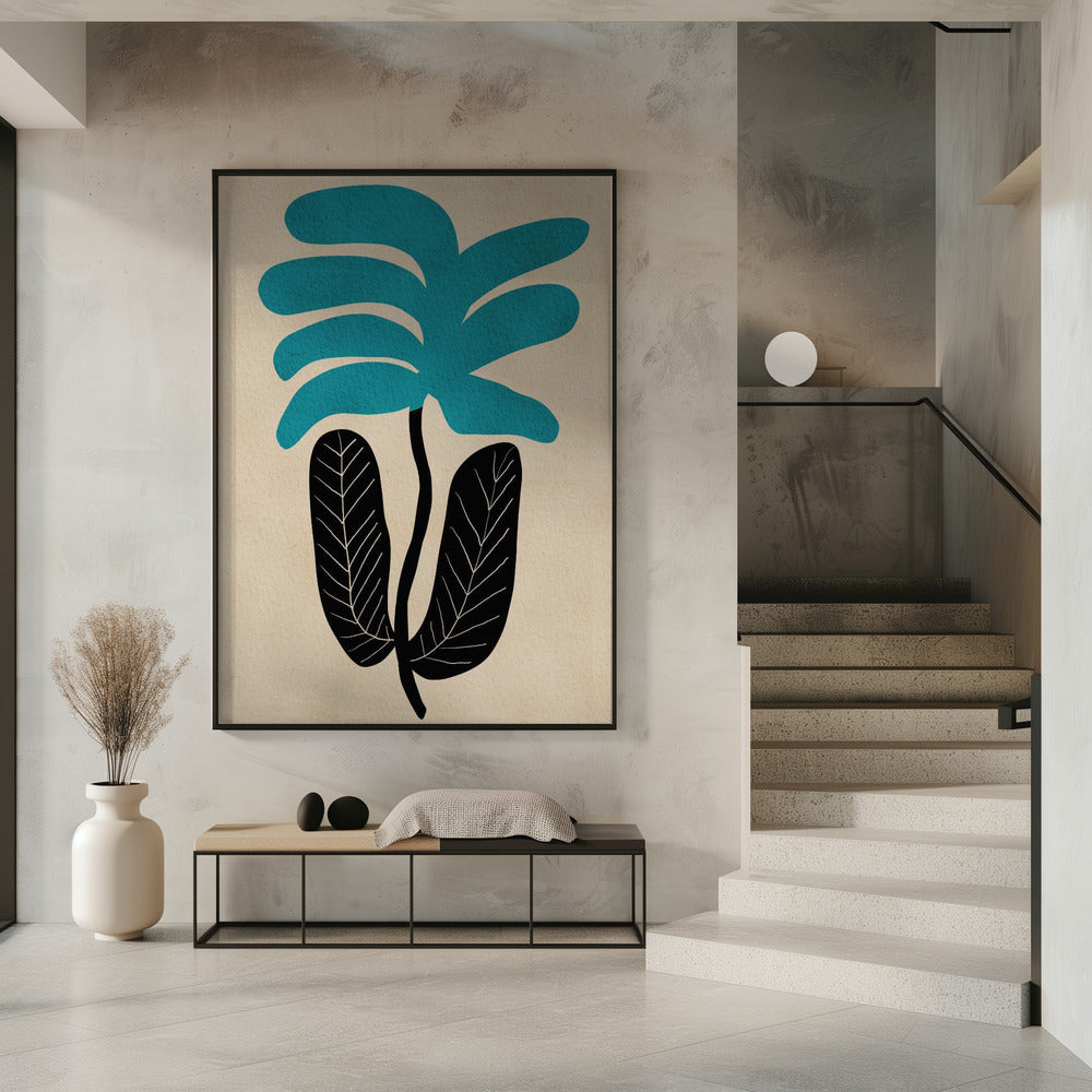 Blaue Blumenblume | Poster