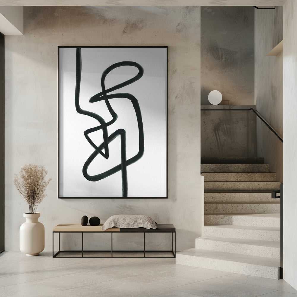 Relax Pose Black | Poster