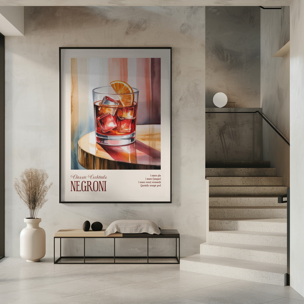 Klassische Cocktails - Negroni | Poster